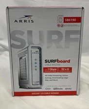 ARRIS Surfboard SB6190-RB DOCSIS 3.0 Cable Modem, White
