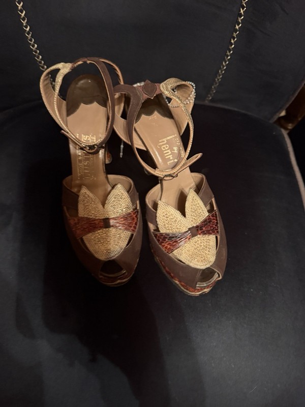 Vintage 1940S Leather And Exotic Skin Henri Creations For Lustig’s Youngstown
