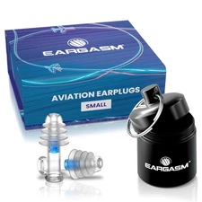 Eargasm Aviation Earplugs Small - Airplane Ear-Plugs for Ear Pressure Relief ...