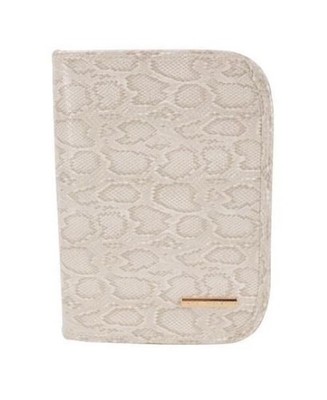 New Marcy McKenna Jewelry Portfolio with Removable Mini Case-Taupe Python