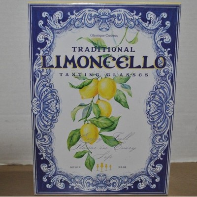 Glassiqur Cadeau Limoncello Liqueur Tasting Glasses Set of 4 | 3.3 OZ