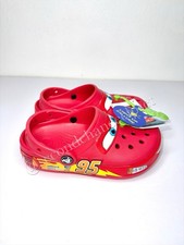 Youth Disney Pixar Cars Lightning McQueen Crocs Classic Clogs, Size J1, BNWT