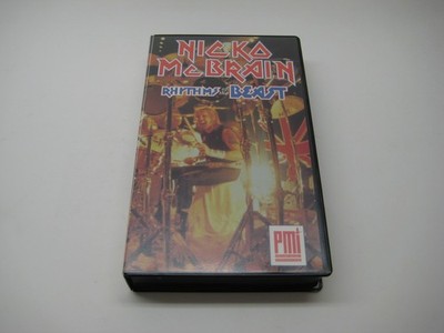 Nicko McBrain VHS Tape Rhythms Of The Beast 1991