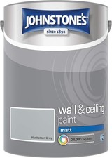 Johnstone's - Wall & Ceiling Paint - Manhattan Grey - Matt Finish - Emulsion