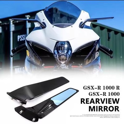 Rearview Mirrors Wind Wing Adjustable Rotating Side Mirrors For Suzuki GSX-R1000
