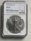 American Eagle 2026 1oz .999 Silver $1 NGC MS69 Coin