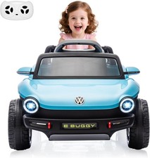 Licensed VW Beetle Ride On Car for Kids w/ Remote, Lights, Music, USB, 4-Wheel