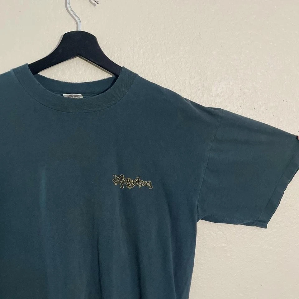 Camiseta Dark Aqua Vintage Mercurio Gráfico Medieval #y2k Foto 2 de 3