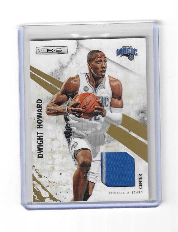 2010-11 Panini Rookies & Stars Dwight Howard #43 Gold Materials /299 Patch