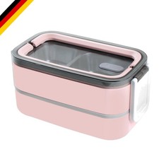 Lunchbox Edelstahl 3 Fächer Mikrowellengeeignet auslaufsicher
