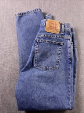 Vintage Levi s 550 Mis M Women 14 Blue Relaxed Tapered Y2K Grunge 30x31