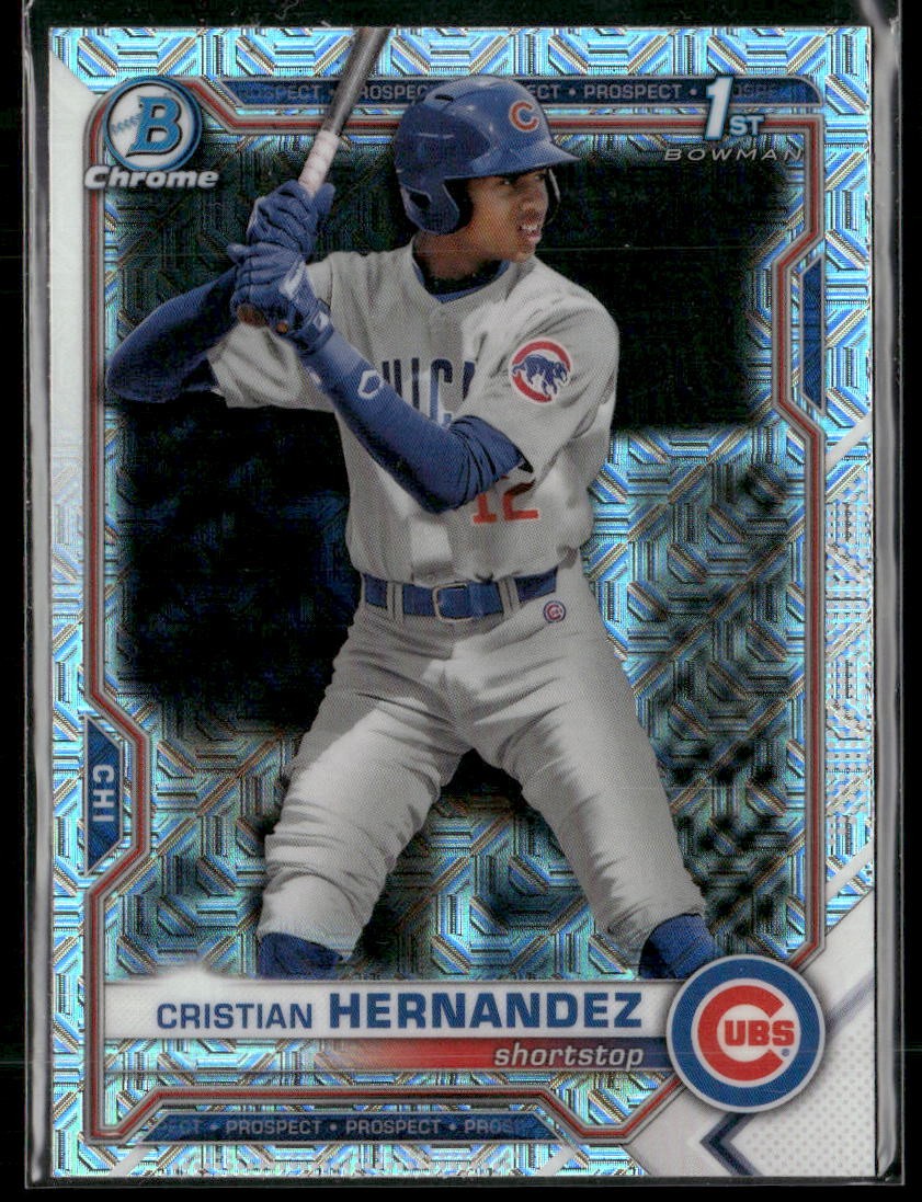 2021 Bowman Chrome #BCP-171 Cristian Hernandez Prospects Mojo Refractor