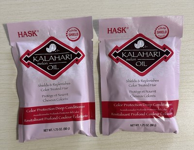 HASK Kalahari Color Protection Deep Conditioner Packet, 1.75 Ounce X 2 Lot