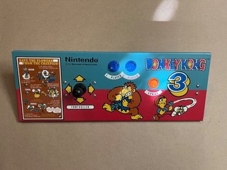 Complete Donkey Kong 3 Arcade Control Panel and new overlay Nintendo 1983