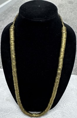 Vintage Gold Tone Snake Boho Articulated Segmented Flexible Bendable 32 Necklace