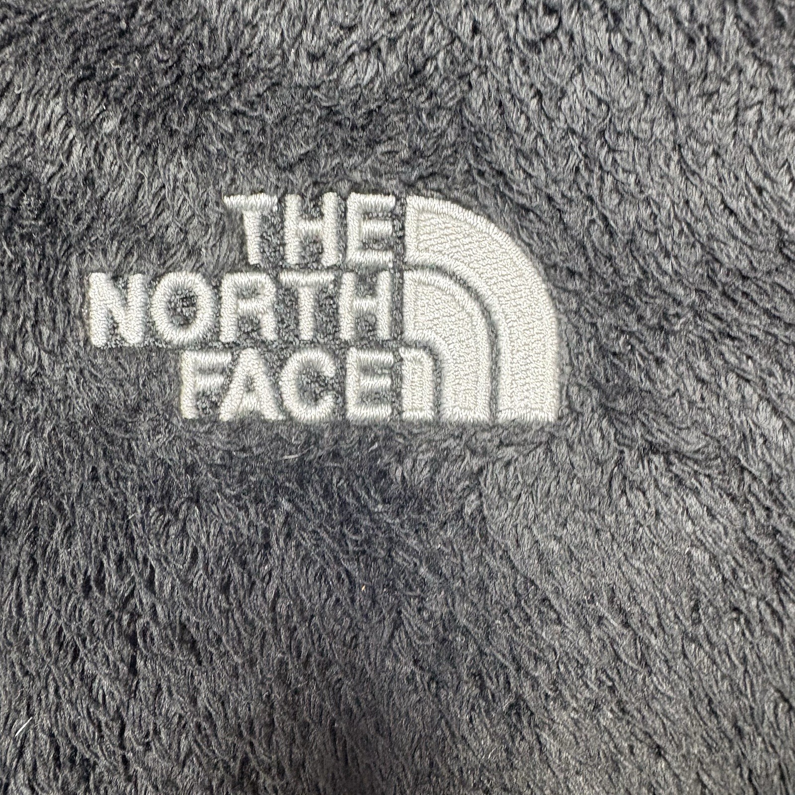 The North Face Jacket Womens L Black Osito Fleece Full Zip Pockets Fuzzy Cozy