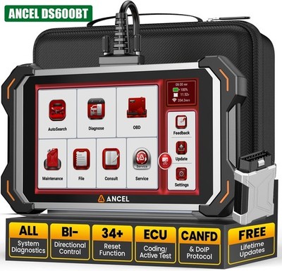 ANCEL DS600BT Auto Diagnostic Scan Tool Bidirectional OBD2 Scanner E.CU - Foto 10