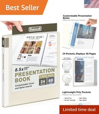 Versatile 24-Pocket Document Storage Binder in Ivory - Perfect for Professionals