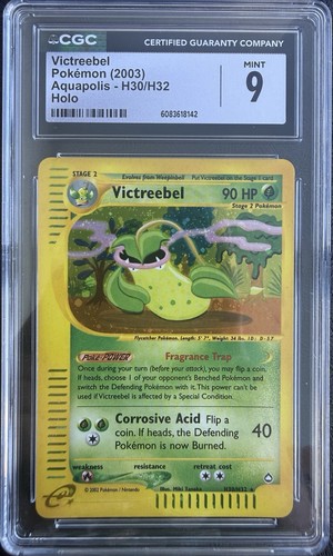 Victreebel H30/H32 Aquapolis Holo Rare CGC 9 2003 EN