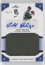2015 Leaf Perfect Game National Showcase Jersey Silver 9/35 Jeff Belge Auto 0b2