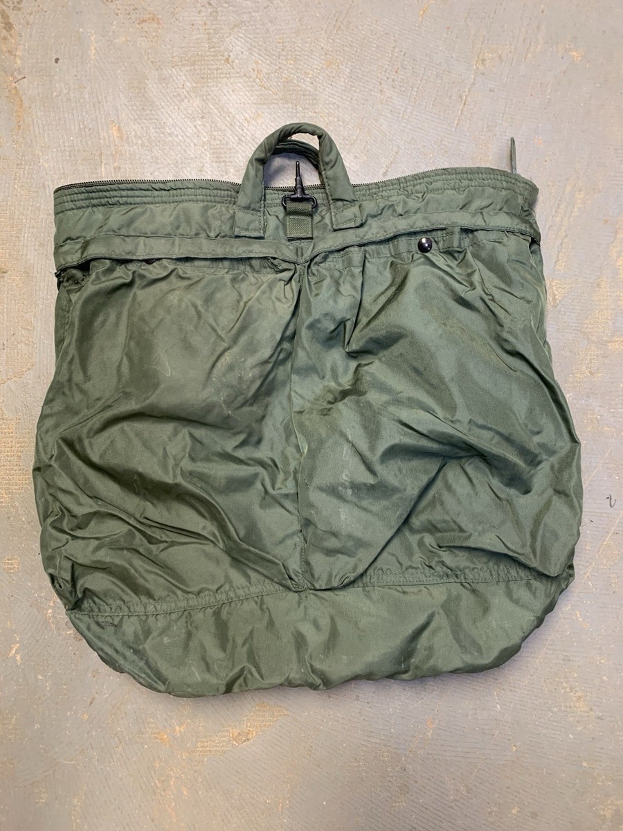 バッグ 60s 70s military USAF HELMET BAG Vintage US Military 60s 70s Flyers Helmet Bag Green Nylon