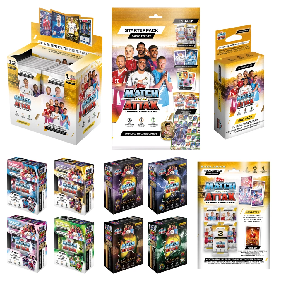 Topps Match Attax Champions League 2025/2026 25/26 - Starter / Display / Tin +++