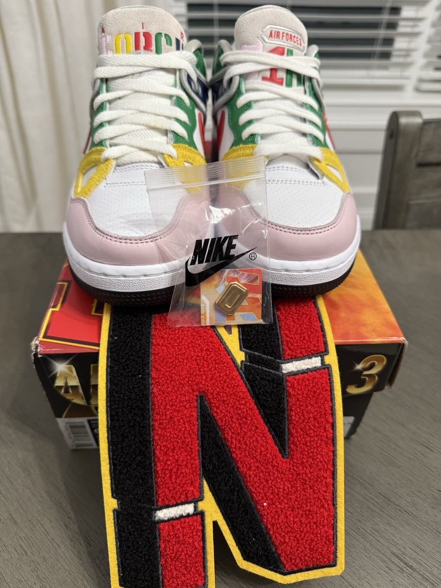 Nike x Nigo Air Force 3 Low SP White Size 6 FQ7012-100 Original