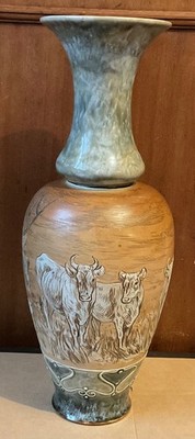 Seltene sehr große schwere 16'' Doulton Hannah Barlowe Vase A/F