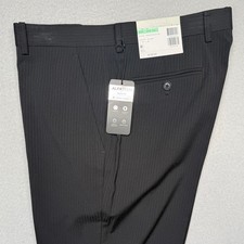 Alfani Mens Slim Fit Fine stripe Dress Pants Black 32x34 135