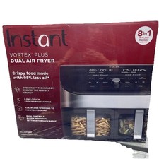 Air Fryer Dual Basket Instant Vortex Plus 7.6L 8-in-1 NEW