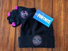 FORTNITE Beanie Hat and Gloves Set NeW Boy's size Fits Most NWT Loot Llama Hat