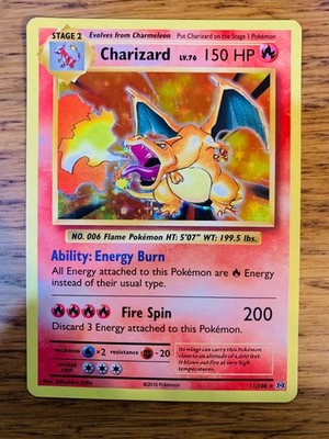 LP! Charizard (11/108) XY Evolutions Holo Pokemon Karte! SCHNELLER VERSAND!