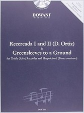 ORTIZ - RECERCADA I G MINOR II G AND GREENSLEEVES TO A By Diego Ortiz **Mint**