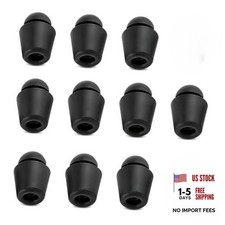 10 PCS Black Rubber Car Door Bumper Shock Absorbers, Door Edge Guard Protector