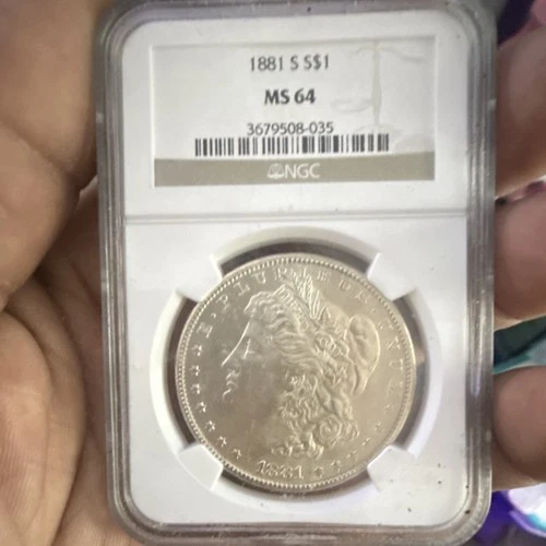 1881 Morgan Dollar San Francisco NGC MS 64 Uncirculated Silver $1 3679508-035