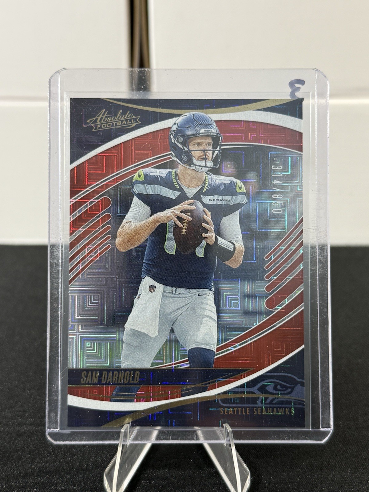 2025 Panini Absolute - Sam Darnold #8 Red Squares /850