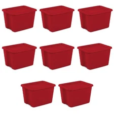 Sterilite Large Storage Bin, 18 Gallon Plastic Storage Container