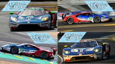 Decals Ford GT GTE Le Mans 2017 1:32 1:24 1:43 1:18 64 87 Slot Decals