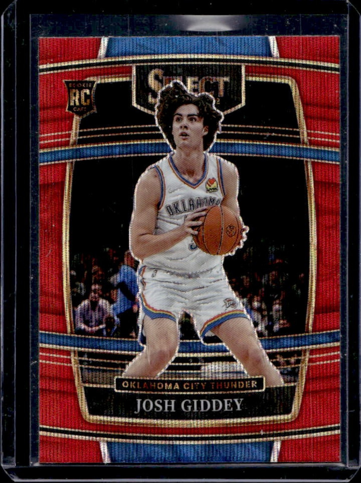 2021-22 Select Josh Giddey RC Red Wave Prizm Concourse #58 Thunder