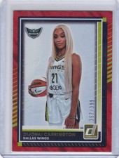 2025 Donruss WNBA DiJonai Carrington Red Lava /399 Parallel #27 Wings