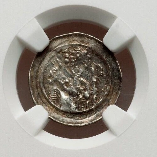 Germany Strassburg 1150 - 1190 Silver Denar NGC MS60