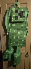 Disguise Licensed Minecraft Creeper Child Size 5-6 Costume Green New W/ Out Tags