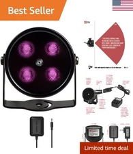 80ft IR Illuminator - No Hot Spot LED Light for Enhanced Night Vision Security