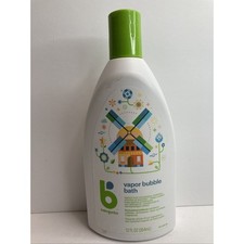 BabyGanics Vapor Bubble Bath Baby Toddler Tested by Pediatricians 12 fl. oz.