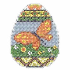Mill Hill 2014 Spring Bouquet Beaded Cross Stitch Kit  Butterfly Egg