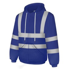 Uno Mejor High Visibility Reflective Hoodie Men Class 3 Hi Vis Sweatshirts Men