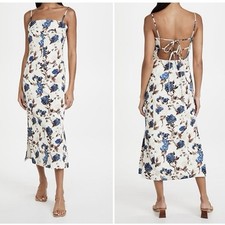 Tory Burch Strap Back Dress Size 12 Midi Cocktail Kentucky Derby Dress NWT