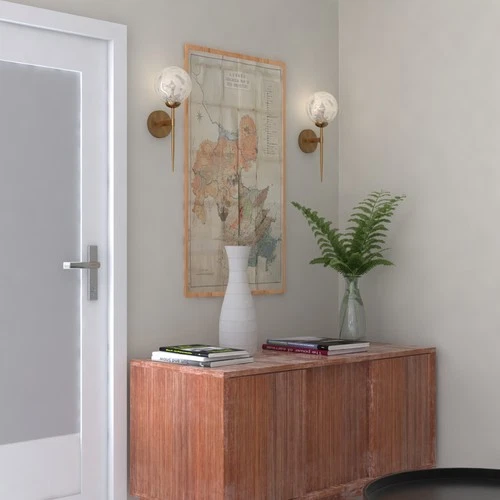 Vaxcel Lighting W0353 Olson 1 Light 17" Tall Wall Sconce - Brass - Picture 3 of 7