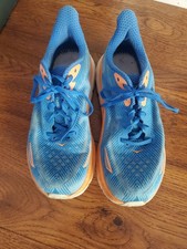 Hoka Clifton 9 Running Shoes Blue Orange Mens 9.5 2E