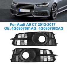 1Paar L+R Stoßstangengitter Nebelscheinwerfer Blende Für Audi A6 C7 2013-2017